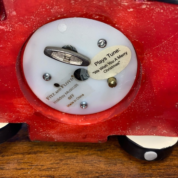 Vintage Fitz & Floyd Holiday Musicals, Santa Mobile We Wish You A Merry XMAS - Picture 6 of 10